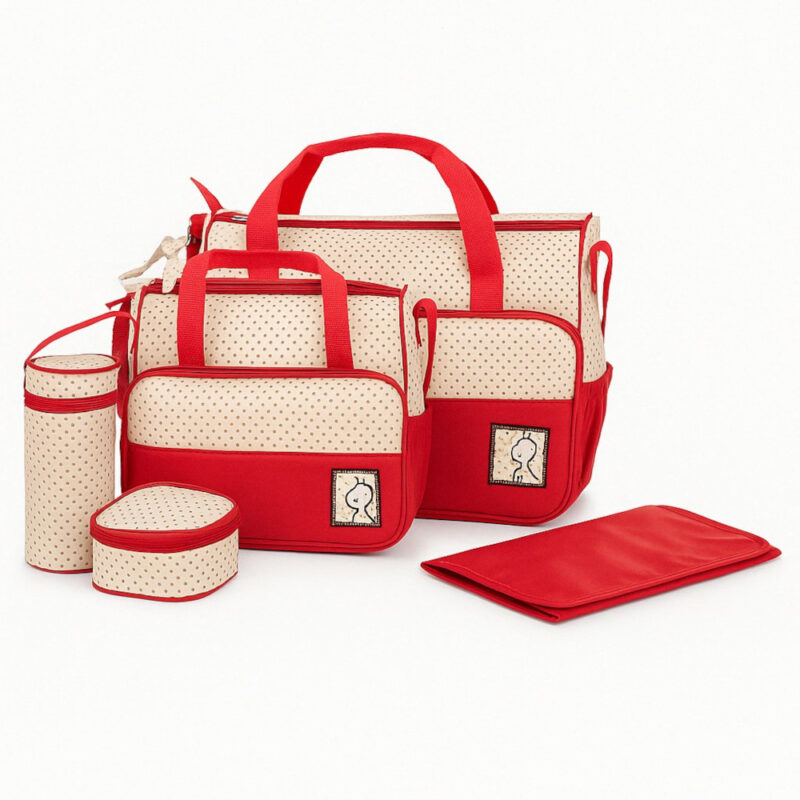 Τσάντες με Αλλαξιέρα Σετ 4τμχ Lina Red