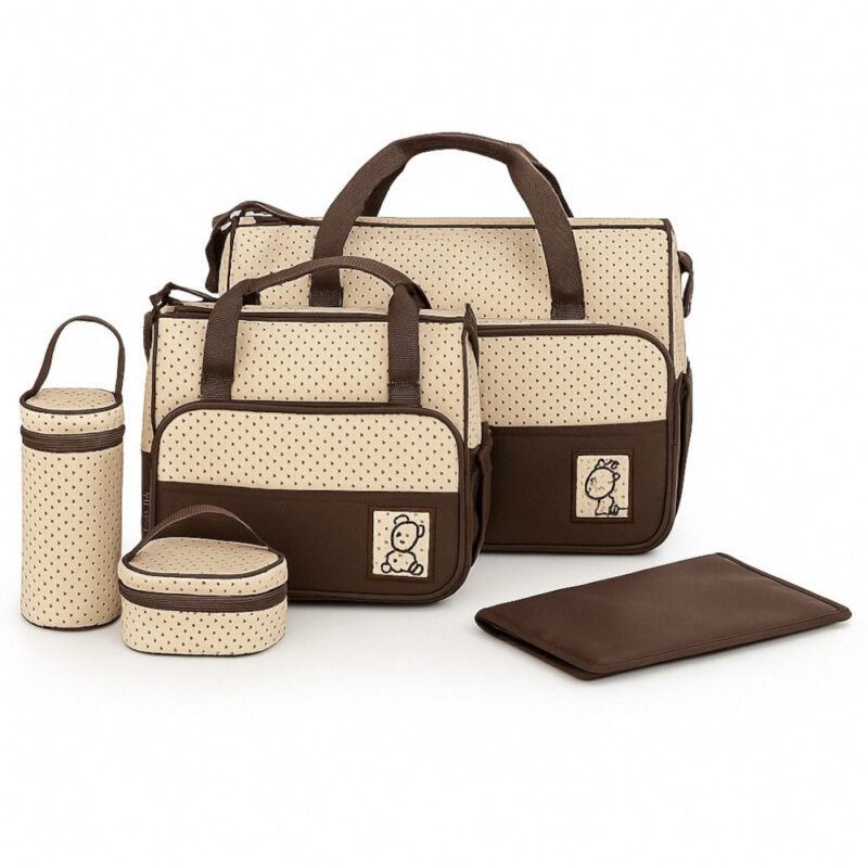 Τσάντες με Αλλαξιέρα Σετ 4τμχ Lina Coffee