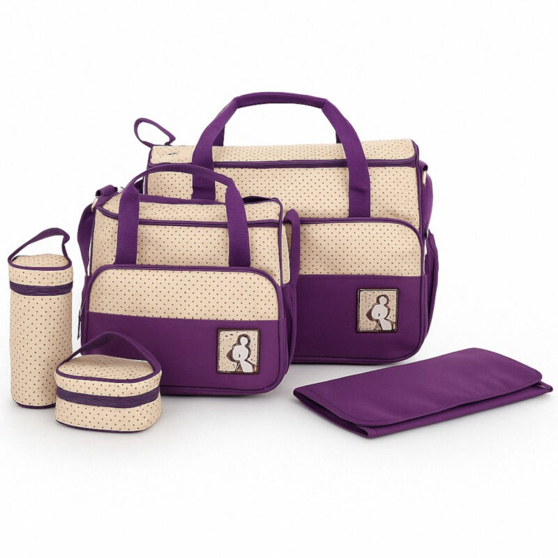 Τσάντες με Αλλαξιέρα Σετ 4τμχ Lina Purple