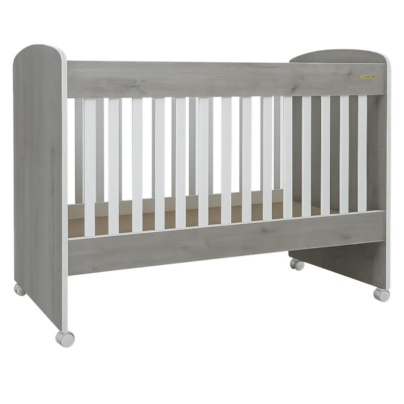 Κρεβατάκι με Ροδάκια 60x120cm Πάρης Aloe