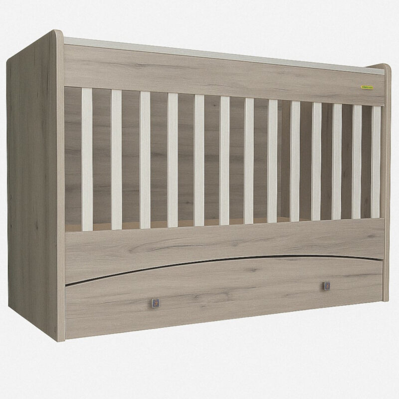 Κρεβατάκι με Λίκνισμα 70x140cm Άρτεμις Κέδρος