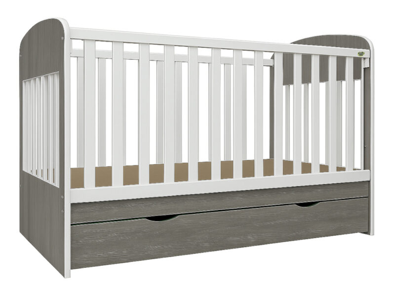 Κρεβατάκι 70x140cm Περσεύς Λευκό-Κέδρος