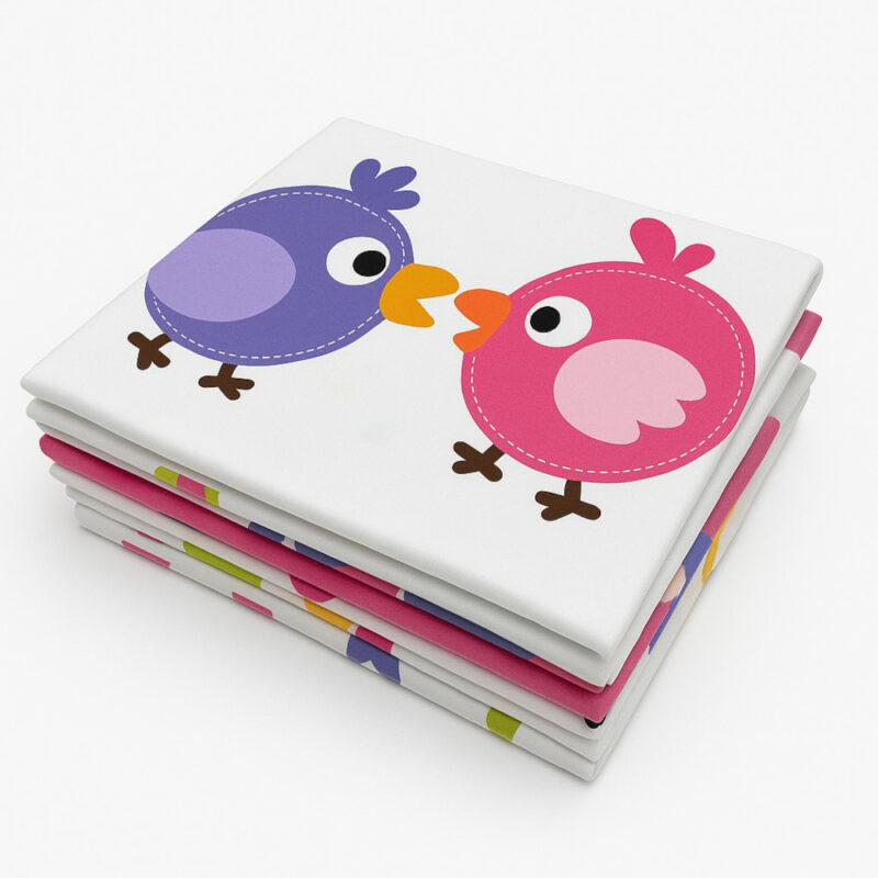 Παπλωματοθήκη 110x150cm Pink Lovely Birds