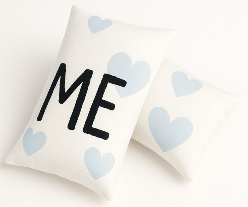 Μαξιλαροθήκες Σετ 2τμχ 20x30cm U&Me Blue