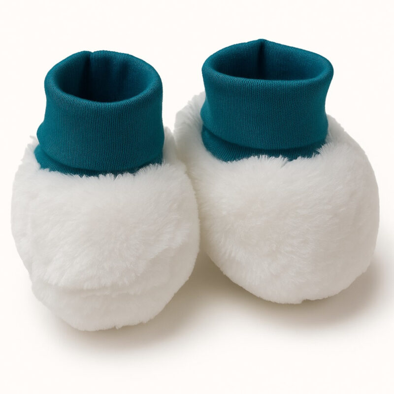 Πατουσάκια Χνουδωτά Petrol Green