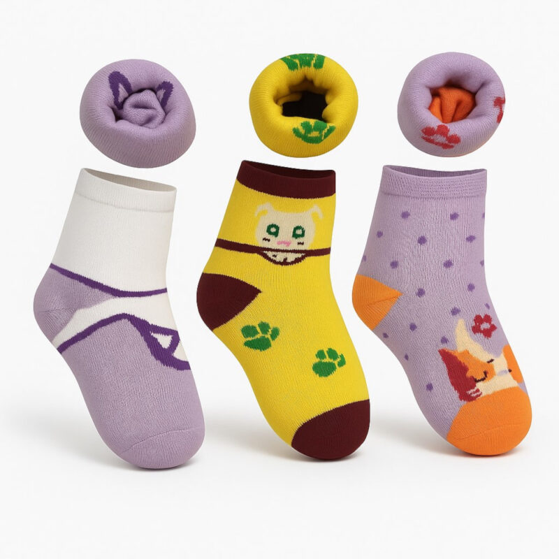 Καλτσάκια Σετ 3τμχ No 26-30 Purple Dreams