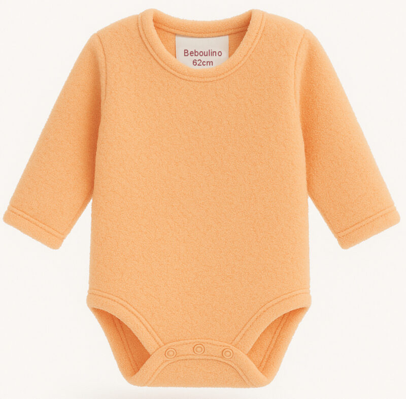 Κορμάκι Μακρυμάνικο Βελουτέ 62cm Coral