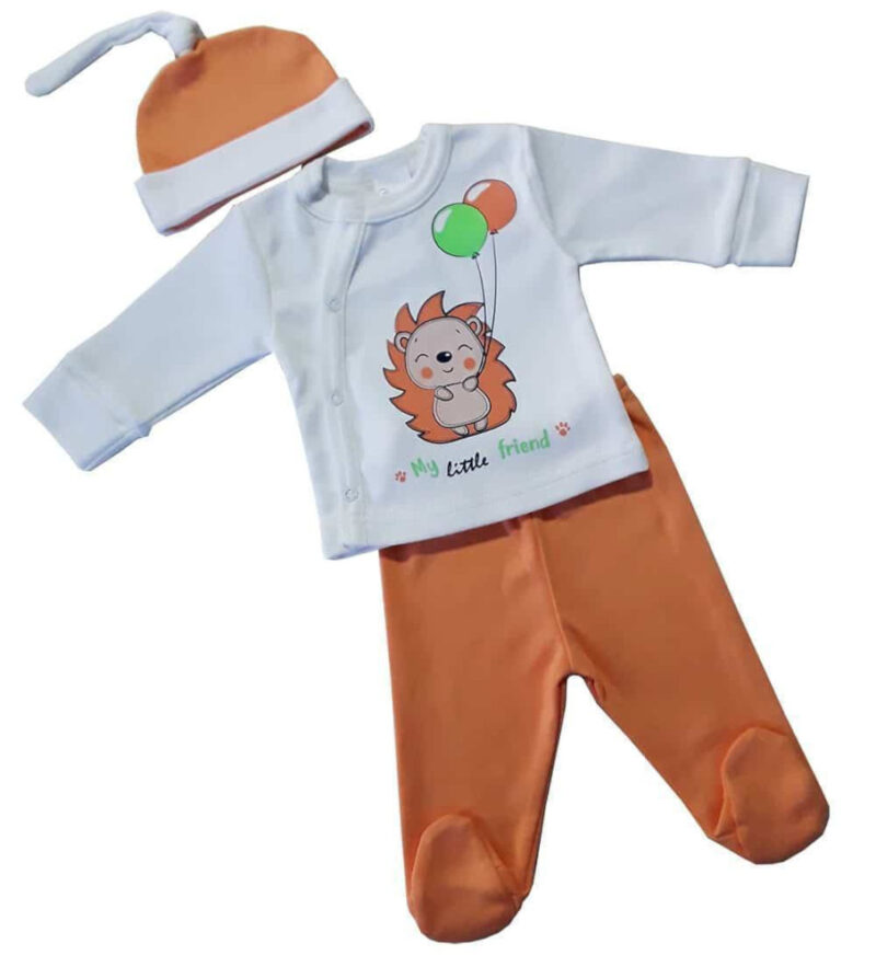 Βρεφικό Σετ 56cm Little Friend Orange