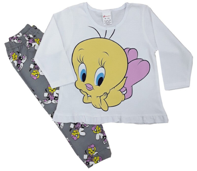 Πιτζαμάκι Μακρυμάνικο 80cm Tweety Colors