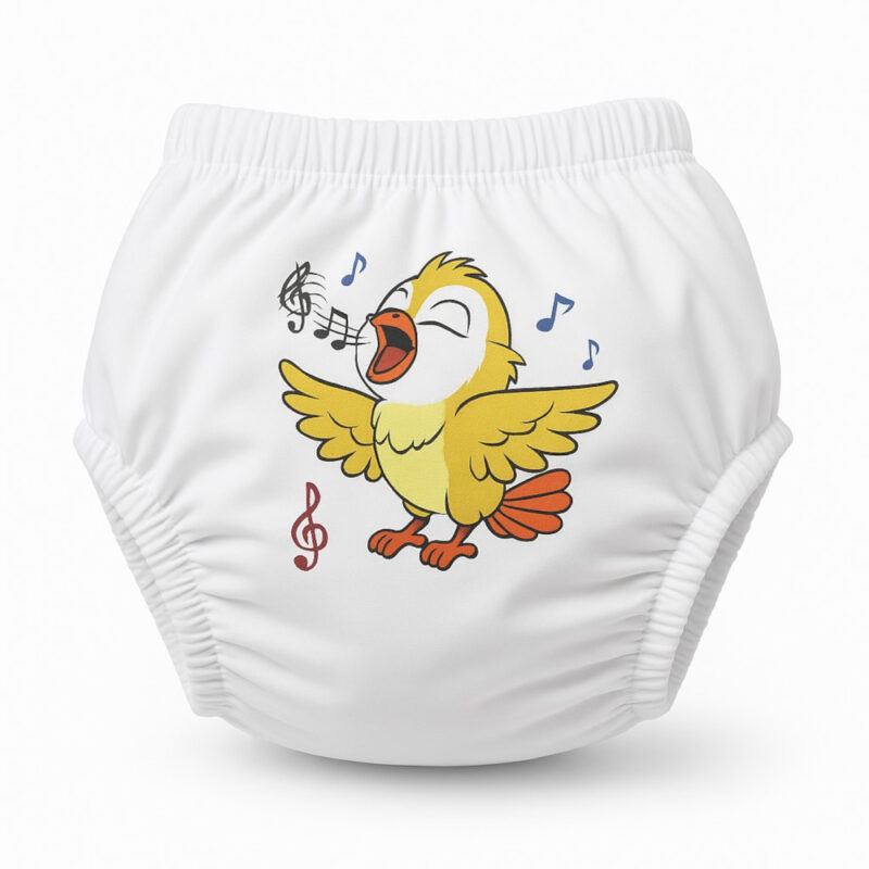 Βρακάκι Εκμάθησης Τουαλέτας έως 25kg White Yellow Singing Bird