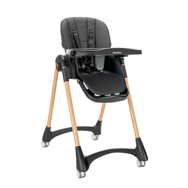 Καρεκλάκι Φαγητού Tummy Time Lorelli Black Wooden Effect