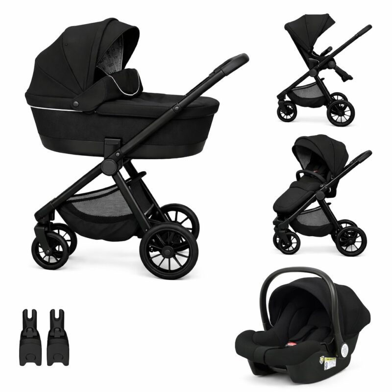 Πολυκαρότσι 3σε1 με ξεχωριστό Πορτ μπεμπέ και Car Seat 0-13kg Tortoni Black